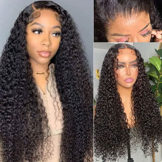 180% Density HD Lace Frontal Wig Bleached Knots For Black Women